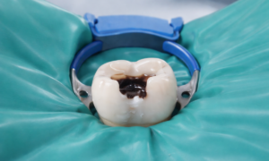 Isolating the tooth for RCT