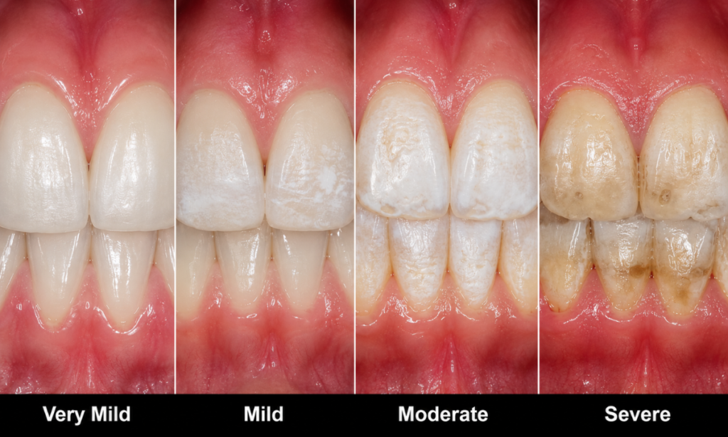 Stages of Dental Fluorosis
