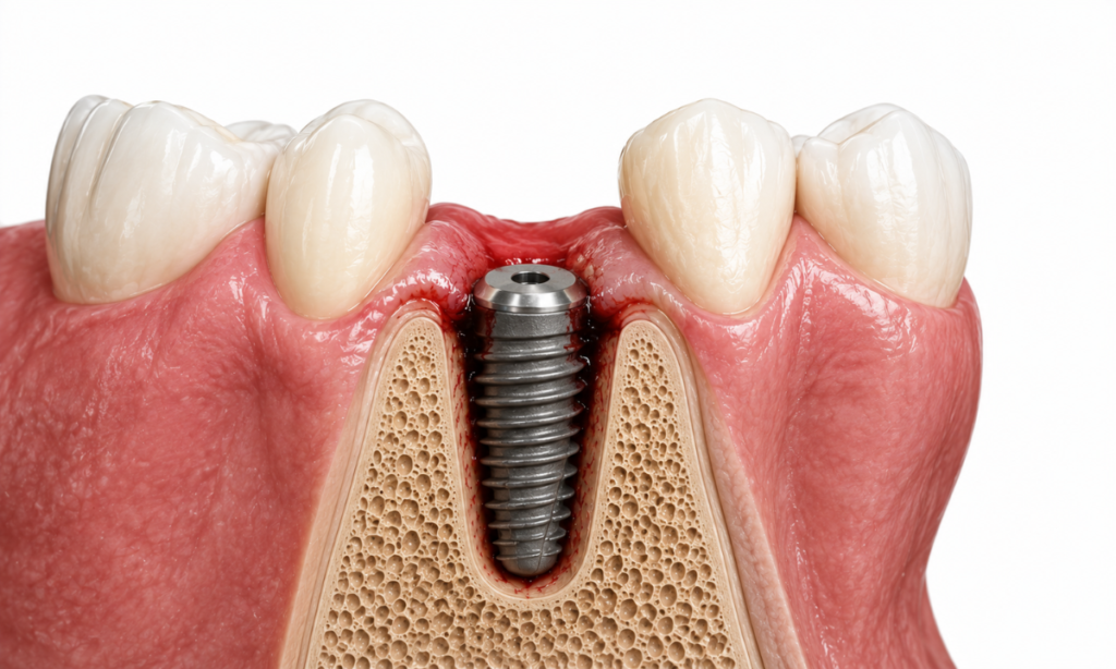 Week 1 dental implant healing and soft tissue care
