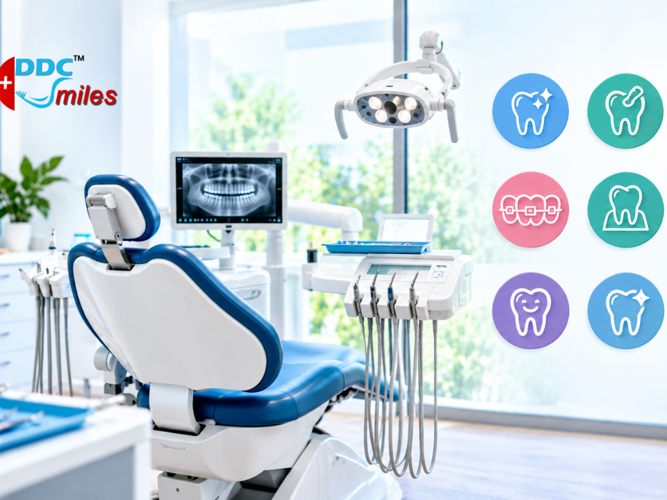 Complete dental care with multiple treatments in one clinic