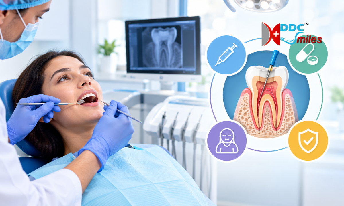 Root canal treatment with effective pain management