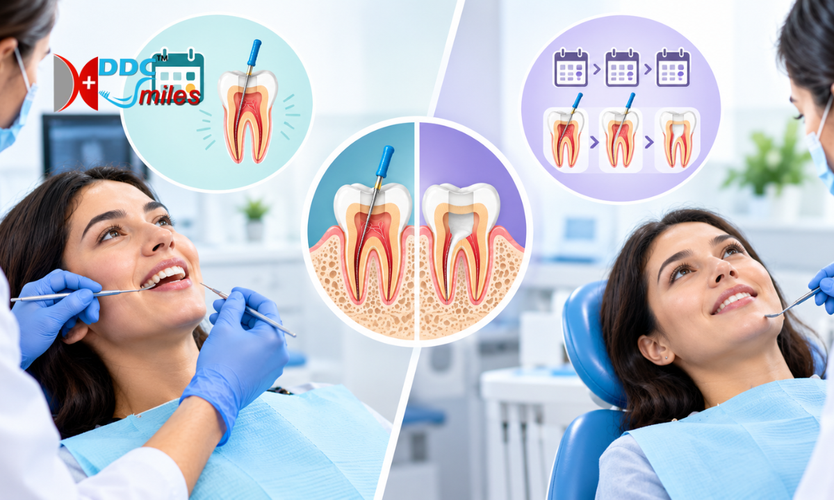 Single-sitting vs multi-sitting root canal treatment