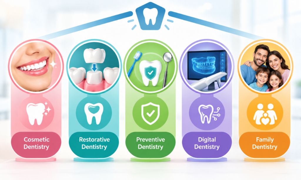 Comprehensive dental care services at DDC Smiles for healthy and confident smiles.